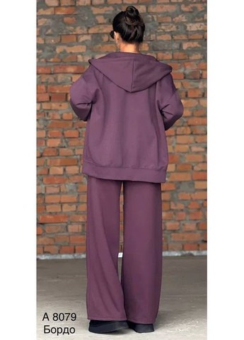 Жіночий спортивний костюм бордовий No Brand (366889602)