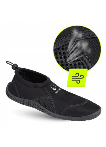 Обувь для пляжа (аквашузы) Slip-On для плавания и водных видов спорта Size Black (P-5905973406345) TSUNAMI (351904608)