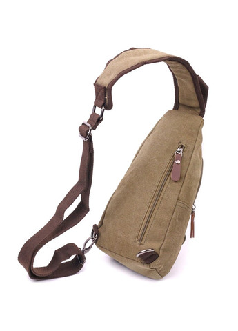 Сумка чоловіча через плече з USB кабелем із щільного текстилю 21223 Оливкова Vintage (302008777)