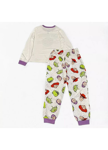 Комбинированная пижамный комплект mickey mouse из 2 предметов, с длинными рукавами, черный/белый, размер s Disney slim fit