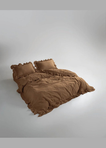 Постільна білизна Stonewashed Exclusive Ranforсe 160 х 220 см Woodsmoke Limasso (365814781)