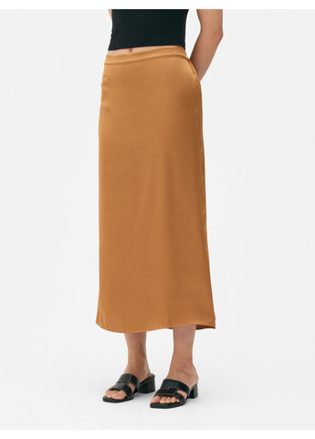 Коричневая юбка демисезон,коричневый, Primark