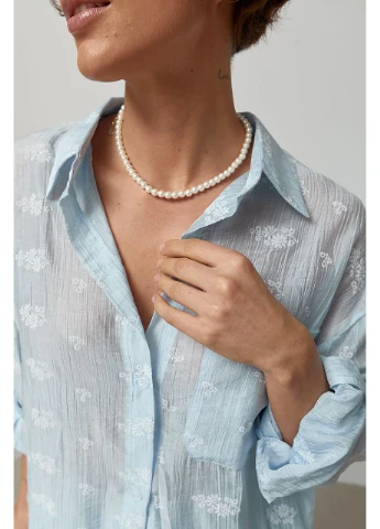 Легкий свободный костюм с рубашкой и шортами цвет, ONE SIZE (есть размеры) No Brand (391013729)