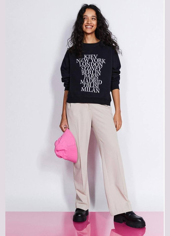 Чорний світшот H&M напис (314942752)
