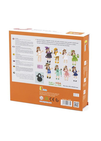 Магнитная игра Одень девочку (44635) Viga Toys (331299403)