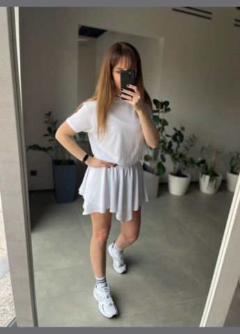 Білий жіноча спідничка міні з креп-жатки білий Maybel