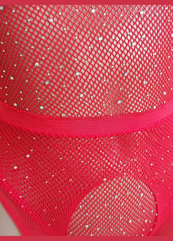 Красный демисезонный комплект со стразами боди эротическая колготы sexy onesize (1-113 5-3) No Brand