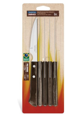 Набор ножей для стейка Barbecue Polywood, 101.6 мм. Tramontina (278368175)