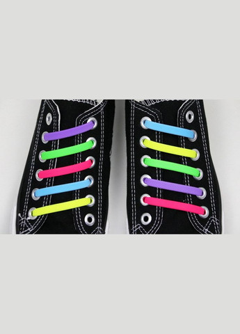 Силиконовые широкие шнурки для спортивной обуви без завязок оранжевые No Brand (315048593)