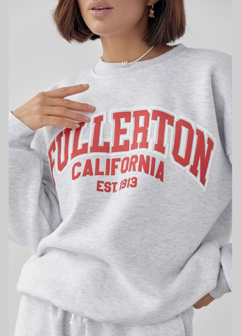 Жіночий спортивний костюм на флісі з принтом Fullerton California Liton (296909140)