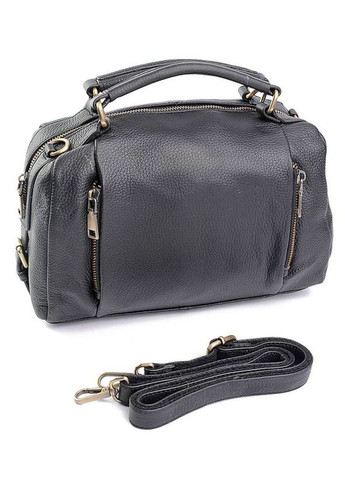 Сумка кожаная женская Шопер функциональная черная NIUNIU (300852850)