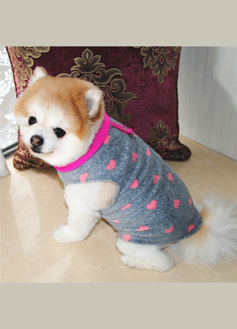 Жилетка для котов и кошек с кольцом Pet Style "Рисунок" Сердечки M No Brand - (323234743)