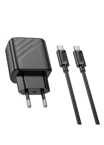 Сетевое зарядное устройство CS22A Value single port PD30W charger set(Type-C to Type-C) Black Hoco CS22A charger set(Type-C to Type-C) (340277537)