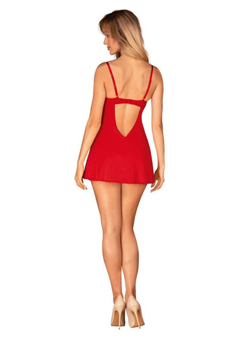 Пеньюар Ingridia chemise & thong XS/S Obsessive (303887715)