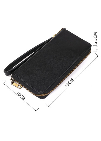 Мужской кожаный клатч с ремешком и отделениями для кредиток черный (sku_19123) No Brand (329901843)