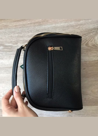 Мини сумочка с меховым брелком Черный No Brand (298996759)