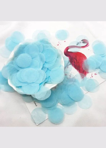 Конфетті кружечки із паперу 10 г 25 мм блакитний Jannet конфеті (330828000)