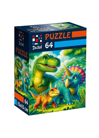 Пазлы De.tail. Доисторические друзья. 64 детали DT1234-08 Vladi toys (366666867)