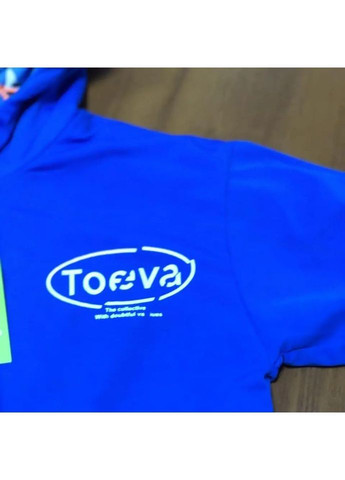 Синяя демисезонная подростковая двухсторонняя весенне-осенняя куртка для мальчика синяя с капюшоном Kids