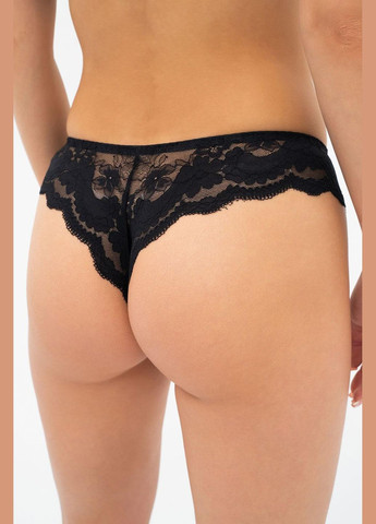 Труси жіночі бразиліана 46/XXL Black/piony (чорний/піон) (арт 019 210 08) Effetto (279383130)