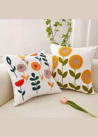 Декоративная подушка Подсолнухи 55113/4 45х45 см No Brand (325882972)