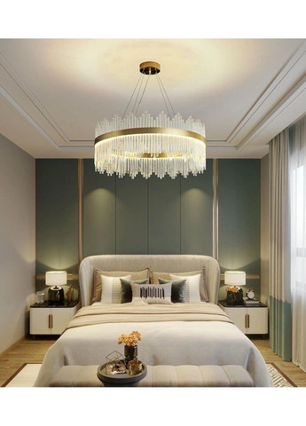 Люстра світлодіодна підвісна LED світильник для квартири на стелю ледве 26925 Золото 60-180х80х80 см. Sunnysky (324396414)