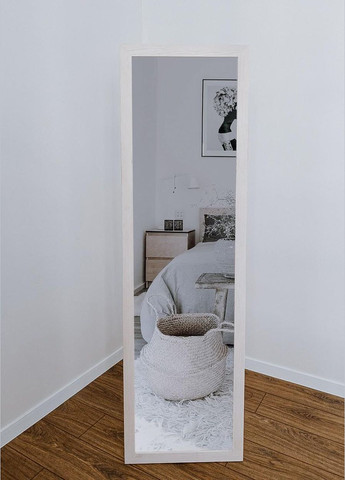 Дзеркало підлогове в дерев'яній рамі в повний зріст Вайс 170х50 см W.W.STYLE (327053320)