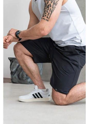 Шорты мужские однотонные повседневные спортивные трикотажные из хлопка classic графит Teamv (337115786)