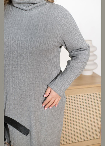 Сіра повсякденний сукня сукня-водолазка Minova однотонна