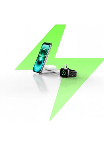 Зарядний пристрій UltraCharge Wireless 2-in-1 25W white (WIZ039KQWH) Belkin (390923430)
