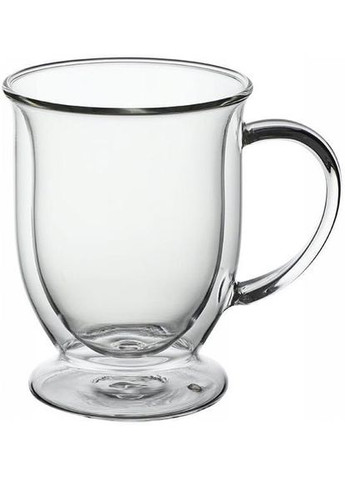 Набір 2 скляні чашки 370мл, термочашки з подвійними стінками Kamille (339776039)