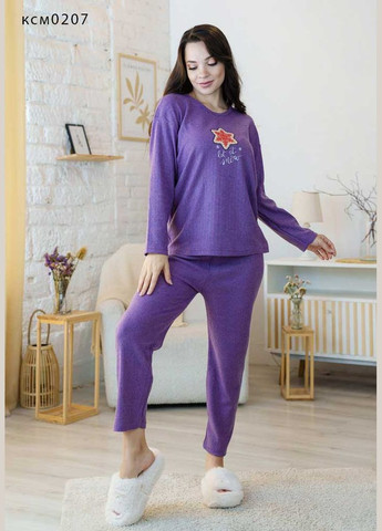 Прозора жіноча тепла м'яка піжама KSM