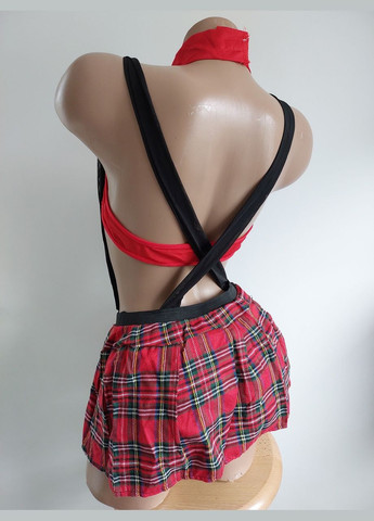 Червоний демісезонний костюм вчителька школярка для рольових ігор комплект білизни No Brand