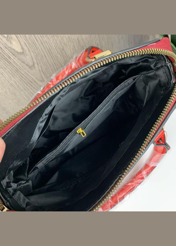 Модна жіноча сумка через плече з брелоком, сумочка під рептилію екошкіра зміїна (BRT) Brettani (336552245)