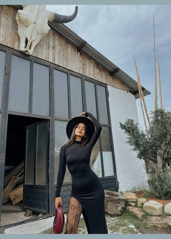 Чорна святковий, коктейльна, кежуал, відвертий, джинсова, вечірня сукня жіноча No Brand однотонна