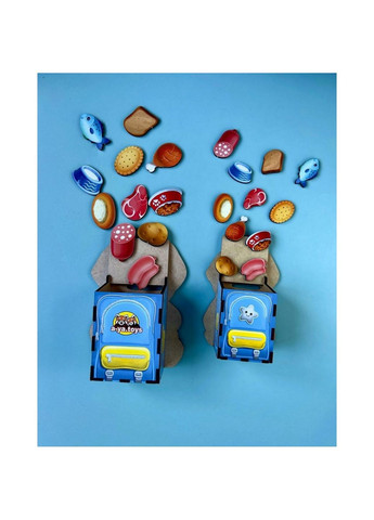 Настольная развивающая игра "Накорми собачек" пазл-сортер 17х18х6 см No Brand (289365950)