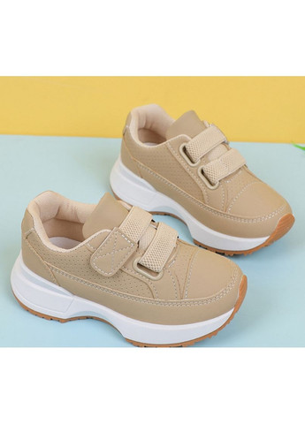 Цветные всесезонные кроссовки детские на осень bbh, бежевый No Brand