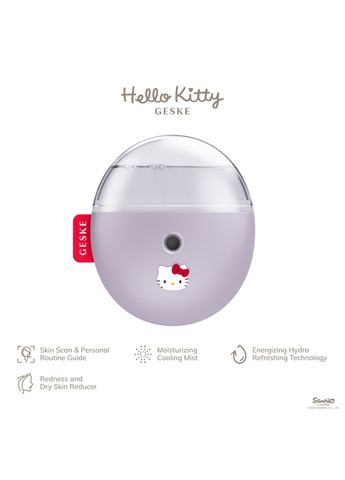 Электронный освежитель для увлажнения лица Facial Hydration Refresher 4в1 by Hello Kitty purple GESKE (341525995)
