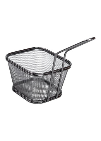 Кошик сервірувальний для фрі та снеків 13х11х7 см з гальванічним покриттям Чорний HP-19-4-L-B (A-033457) Zhongjing (361242468)