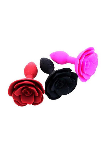Анальная пробка SILICON ROSE - Бордо - 11*3 см - Анальные игрушки - (372734145)