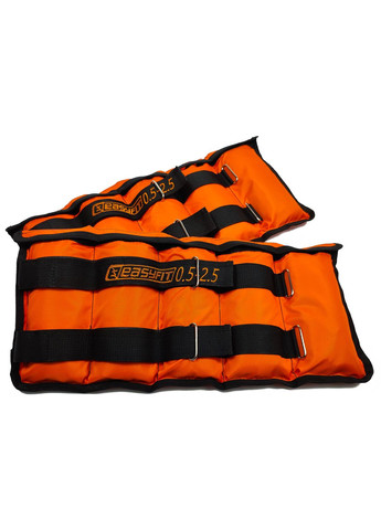 Обтяжувачі для ніг та рук набірні чорно-помаранчеві 0,5-2,5 кг (пара) EasyFit (322062832)