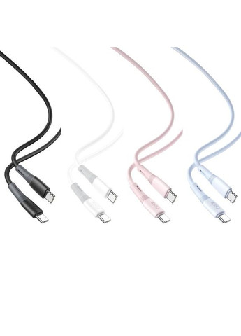 Кабель USB NB-Q226B 60W Silicone двухцветный Type-C to Type-C XO (337994196)