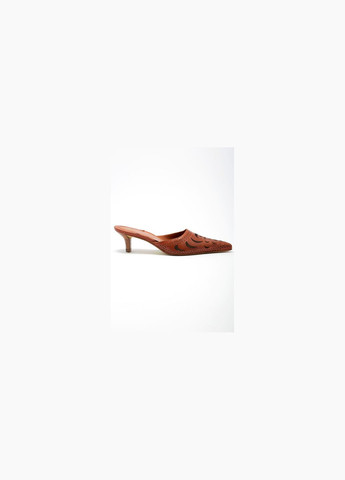 Жіночі туфлі на низькому підборі Темно-бежевий Fit Mix (276841336)