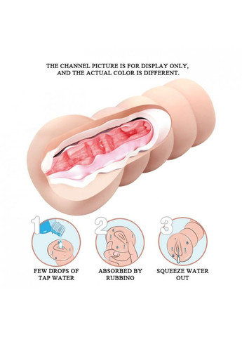 Мастурбатор вагіна реалістичний бежевий, 13 х 7 см Baile (303908186)