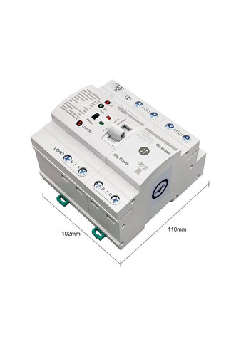 Автоматичний перемикач введення резерву TOMZN TOQ6-63 4P 63А АВР ATS трифазний GEYA (370677358)