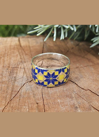 Кольцо с вышиванкой 5558 SE, размер Maxi Silver (341539827)