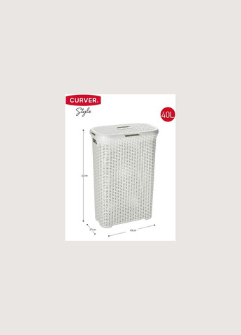 Кошик для білизни пластиковий Natural Style 40 л (00709) Curver (334009805)