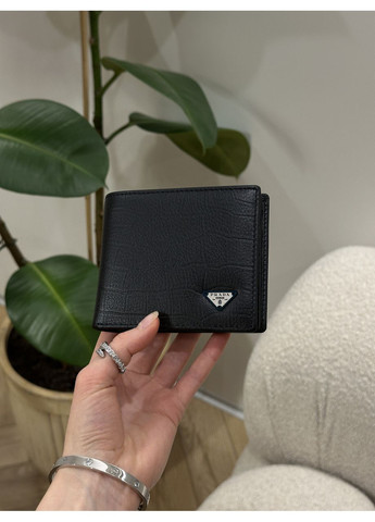 Гаманець Saffiano Leather Wallet Crocodile Embossed in Black No Brand (355342838)