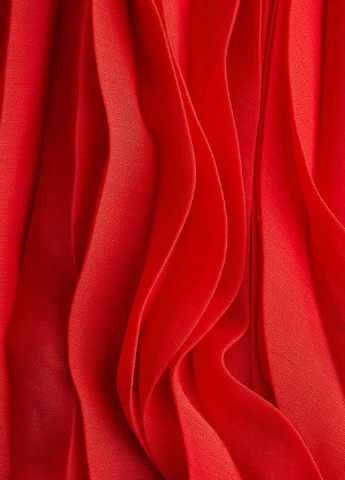Красная праздничный однотонная юбка H&M