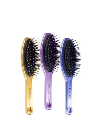 Расчёска для волос массажная овальная 21,5 см, Сиреневая DAGG (361377205)